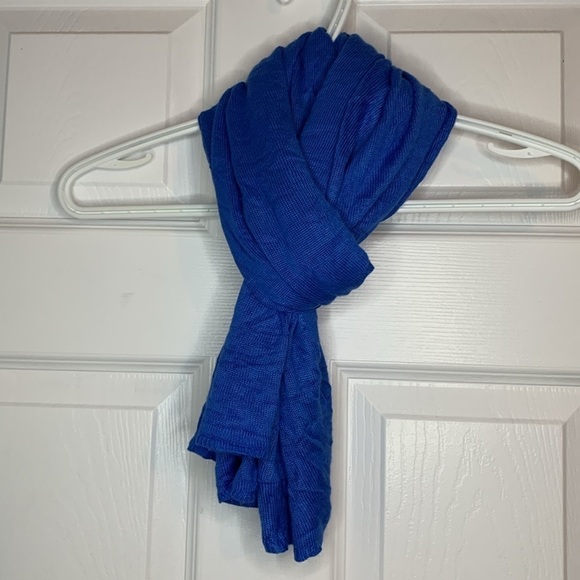 Lexi York 100% Bamboo Shawl Cape Scarf Blue Women’s One Size Eco Friendly Soft - Picture 10 of 10